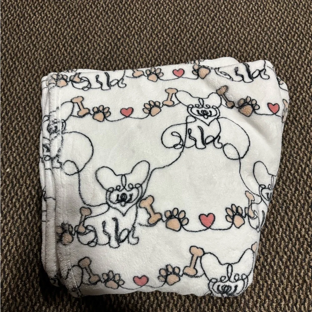 Adorable Dog Print Kids Blanket
